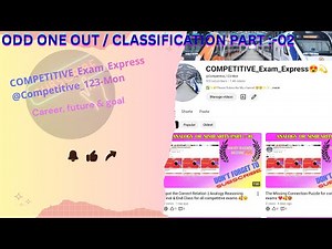 Odd One Out Mastery | Catch the Pattern Quickly, Part 02 for all competitive exams 🔥🥰