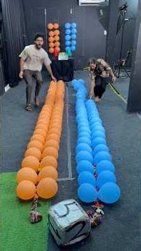 Orange Vs Sky Blue Ballon Poping Challenge #shorts