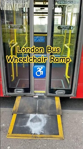 London Bus Wheelchair Ramp ♿️ #londonbus #wheelchairaccessible