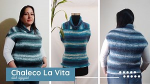 Cómo Convertir dos Rectángulos tejidos en un Lindo Chaleco