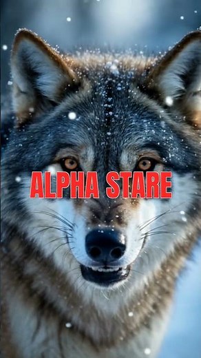 Grey Wolf Growling | Alpha Stare ❄️🐺