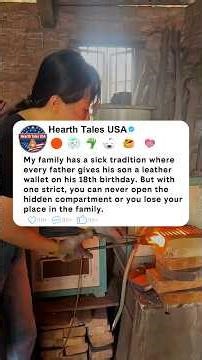 My family has a sick tradition where every father gives his son a leather wallet on his 18th…