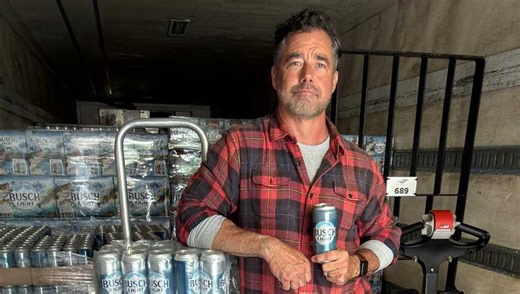 'Busch Guy' makes special Busch Light delivery to Houston ahead of Iowa vs. Nebraska