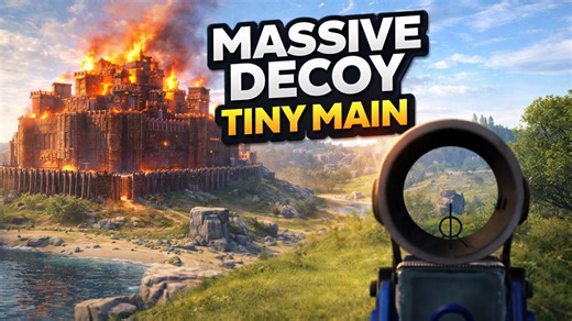 They built a coliseum just to hide their tiny main base