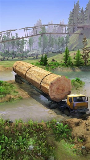 Amazing truck logging skills