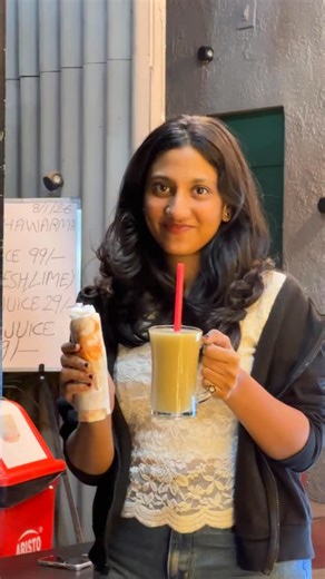 𝐅𝐎𝐎𝐃𝐈𝐄 𝐒𝐎𝐔𝐏𝐄𝐑𝐌𝐀𝐍 on Instagram: "Shawarma and Juice for just 99₹ at @kebabzination_madiwala Madiwala, Bangalore. #food #madiwala #shawarma #trendingaudio #reel"