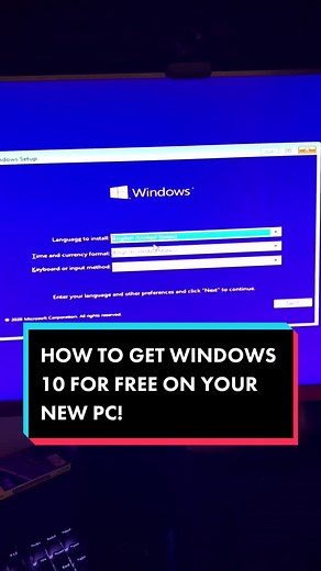 HOW TO GET WINDOWS 10 - COMPLETELY FREE and LEGIT! #pcbuild #beginner #gaming #techtok #streaming #pcgaming #pc #twitch #gamer #fyp #pcs #gamingpc