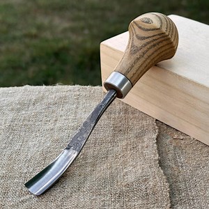 Detail Carving Gouge With Palm Handle for Wood Carving. Sharp Carbon Steel Blade, Ash Wood Handle. Forged Gouge for Geometric Carving. - Etsy
