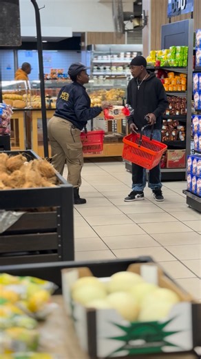 Shopping out of people’s baskets: Cop not impressed ‼️ #SAMA28 #fypシ゚viralシfypシ゚viralシalシ | Ivey Blaq