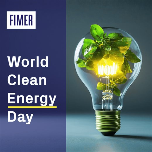 🌞 Happy World Clean Energy Day! 🌱 At FIMER, we turn sunlight into sustainable power with our solar inverters—driving a cleaner, brighter future for all. Every panel, every rooftop, every inverter brings us closer to a world powered by clean energy. ⚡ #WorldCleanEnergyDay #SolarPower #CleanEnergy #FIMER #GoSolarToday - 🌞 Giornata Mondiale dell’Energia Pulita 🌱 Da FIMER trasformiamo la luce del sole in energia sostenibile con i nostri inverter solari, costruendo un futuro più pulito e luminoso