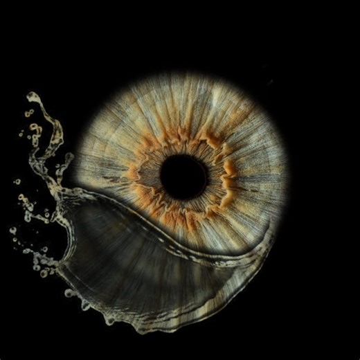 Iris Art PSD Mockup | Aura Gaze Liquid Splash Effect | Customizable Iris Template | Digital Download - Etsy