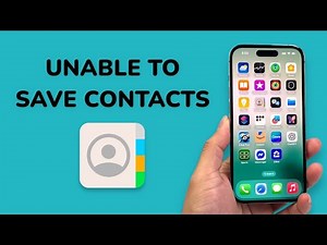 Unable To Save Contacts On iPhone (FIXED)