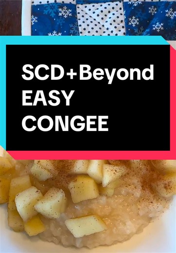 Easy congee, SCD Beyond cereal. Conquer Crohn’s disease using the specific carbohydrate diet! #scd #crohnsdisease #healthyrecipes #congee