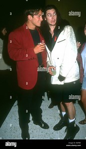 LOS ANGELES, CA - SEPTEMBER 9: (L-R) Reality Television personality Eric Nies and musician Steve Isaacs attend the Ninth Annual MTV Video Music Awards on September 9, 1992 at Pauley Pavilion, UCLA in Westwood, Los Angeles, California. Photo by Barry King/Alamy Stock Photo Stock Photo - Alamy