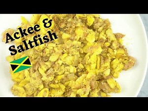 Ackee And Saltfish - Traditional Jamaican Breakfast l How To Make Ackee and Saltfish ( salted cod )