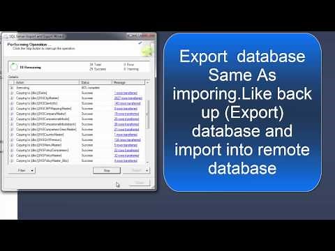 SQL SERVER - How do I import & export database in Sql server