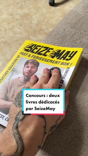 #Concours : Pour remporter un livre dédicacé par @seizemay (@hachettecuisine), abonne-toi et invite un.e ami.e en commentaires ! 💥 Deux personnes seront tirées au sort le 13/10. Bonne chance ! 🍀 #booktok #tiktokfood #seizemay