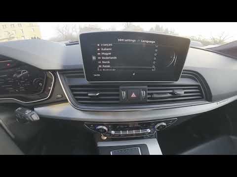 Comment changer la langue du système sur AUDI SQ5 II (2017-2020)