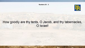 The twenty five verses of Chapter 24 of the Book of Numbers, JKV