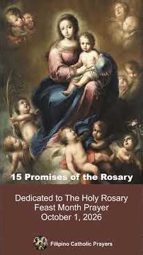 Dedicated to The Holy Rosary Feast Month Prayer (October 1, 2026) #holyrosarymonth #virginmary