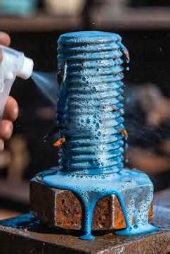 Washing Rusty Iron Satisfying