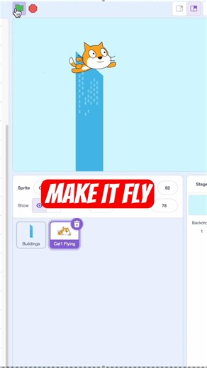 How to Make a Flying Cat in Scratch 🐱 | Easy Scratch Tutorial