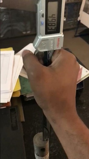 How to measure depth with digital vernier caliper. #learning #mechanical #verniercaliper