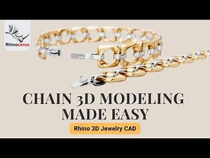 How to Model Chain Components in Rhino 3D | Jewelry CAD #535