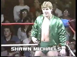 Shawn Michaels vs The Barbarian. Mid-South 1985
