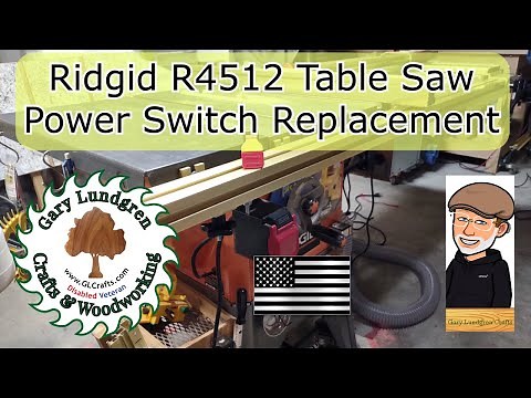 Replacing the Ridgid R4512 Table Saw Power Switch S7Ep02