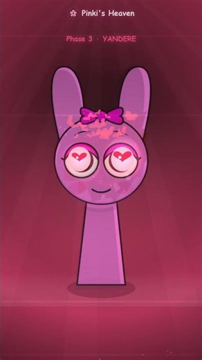 Incredibox Sprunki — PINKI turns YANDERE 💗➡️💀 (Cute to Horror) #shorts