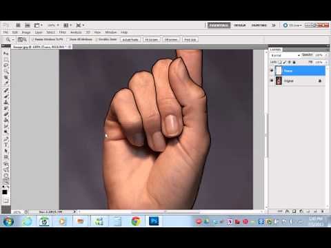 How to Trace Over an Image in Photoshop