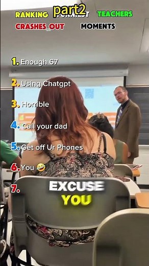 Ranking Funniest Teachers Crashes out Moments. #ranking #school #teachercrashout #funniestmoments