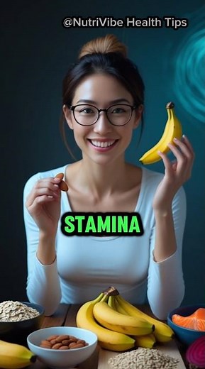 10 Best Foods to Boost Energy & Stamina Naturally ⚡🍌 #energyboost #nutrition #wellness