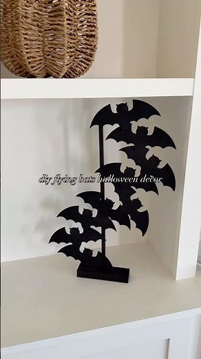 DIY Flying Bats 🦇 Easy Halloween Decor You’ll Love 🖤🎃