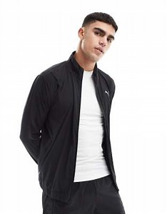 PUMA Run Velocity full-zip jacket in black | ASOS