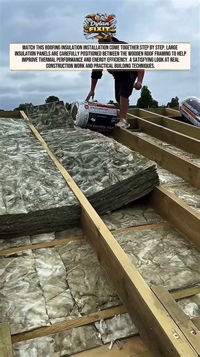 Insulating a Roof Like a Pro #Construction #Roofing #Shorts