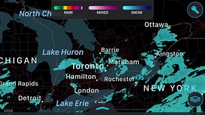9.1K views · 51 reactions | Current road conditions, radar & future radar animations. Press the little HD button at the bottom right for much better video and sound quality. What are you folks experiencing? :) - OBW (Adam S.) P.S. Images courtesy of “Storm” app from Wunderground, available on iOS and Android. | Ontario Storm Watch | Facebook