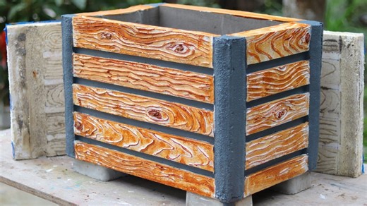 Casting cement pots easily