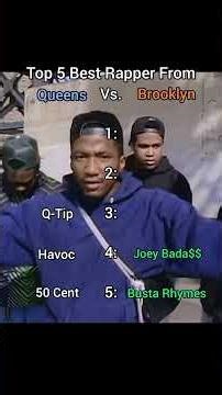 Top 5 Best Rappers From Queens Vs. Brooklyn #Rap #nas #jayz #brooklyn #biggie #top5 #fyp #klodsenbtw