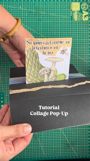 ValeriaV • Collage Art on Instagram: "Collage Pop-Up 🍭 paso a paso. ✍️Texto del collage: «Samotracia» de Ida Gramcko editado por @editorialtuqueque Dedicado a @kenperezmorales 🧡 #collageanalógico #artistacollage #collagevideo #collageaesthetic #collageanalogico #redcollagevenezuela #collagear #collagear #papercraft #collagetutorial"