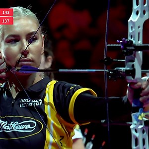 2020… 2021… and now 2023! Lisell Jaatma wins the Sud de France - Nîmes Archery Tournament for the third time in four years! 🥇 #IndoorWorldSeries | World Archery