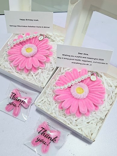 Thank you for your order 🫶 #handmadewithlove #gerberakawatbulu #keychainkawatbulu #keychaingerbera #fyp