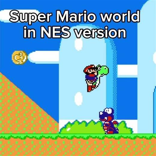 Super Mario world in NES version