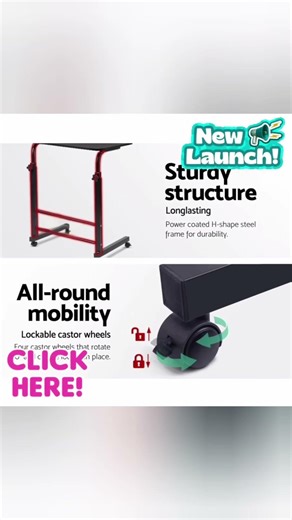 Multi-Purpose Sofa Side Height-Adjustable Laptop Table with Docking for Tablet,