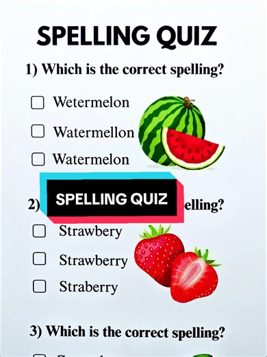 Test Your Skills with This Fun Spelling Quiz Challenge!