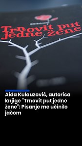 Književnica iz Bihaća Aida Kulauzović kroz svoju autobiografsku knjigu "Trnovit put jedne žene" otvara najintimnija poglavlja života, te čitateljima prenosi borbu samohrane majke čiji se sin liječio od svoje pete do sedamnaeste godine, piše Anadolu. Autorica Kulauzović u razgovoru za Anadolu za svoju knjigu, koja je privukla pažnju čitalaca širom Bosne i Hercegovine ali i šire, kaže kako ona nije nastala iz ambicije već iz nagomilane emocije koju nije više mogla zadržati. #aidakalauzović #autobi
