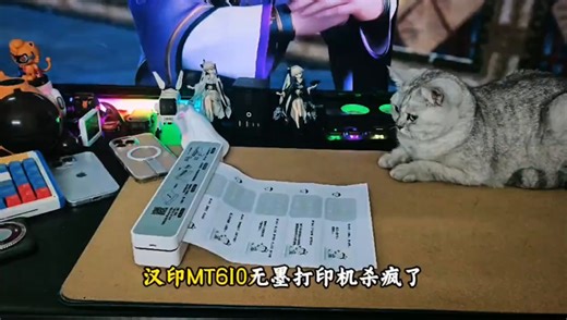 汉印（HPRT）MT610家用作业错题打印机 手机蓝牙无线迷你便携小型A4学生用 黑白试卷整理拍照扫描热敏学习机