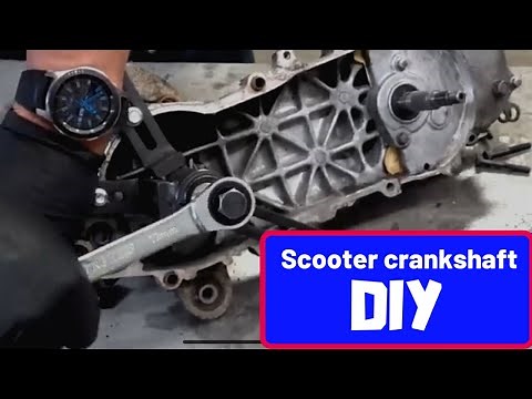 Scooter crank installation and removal