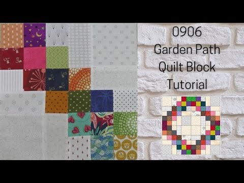 0906 Garden Path Free Quilt Block Tutorial | Block of the Day 2023 | Jelly Roll Scraps | AccuQuilt